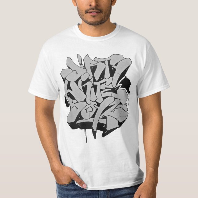 SMUTSA NER VIT BOYZ VID ZIMAD T-SHIRT (Framsida)