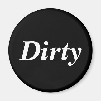 Smutsad diskmaskin magnet