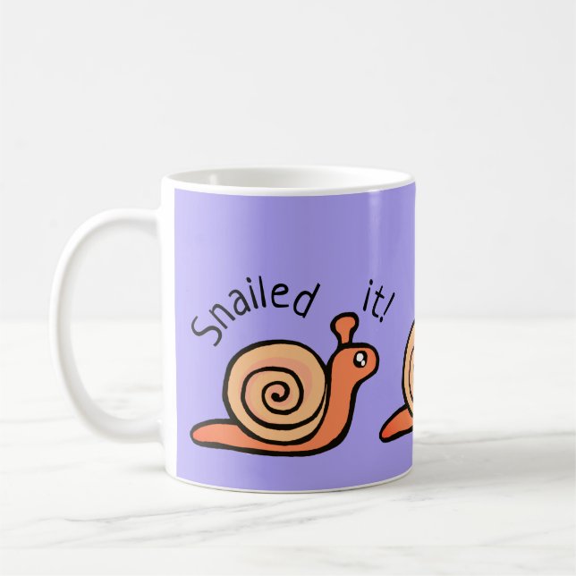 Smutsad kaffe (snigel) mugg (Vänster)
