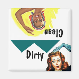 Smutsar ner den Retro roliga rengöringen för Magnet