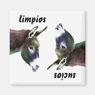 Smutsar ner den spanska rengöringen för Burro Magnet