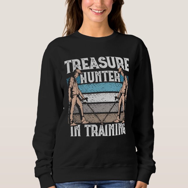 Smutsfiskande Skattjägare Under Utbildning Metalld T Shirt (Framsida)