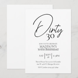 Smutsidig 30:e svartvåtsdagen inbjudningar