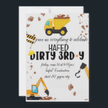 Smutsidig 3:e årsdagen inbjudan till tredje födels<br><div class="desc">byggarbetsplats,  party-byggfödelsedag,  party-dumpning,  lastbil party lastbil,  födelsedagskalender,  födelsedagskalender för lastbilar,  födelsedagskalender för födelsedagskalender,  party-digger,  3-årsfödelsedag för party,  3-årsdag för smutsiga 3-årsdagar för, </div>