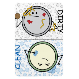 Smutsidig eller ren - Tecknaden för Dishwasher-sta Magnet