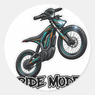 Smutsig cykelhjul Klistermärke – Terrängmotorcykel