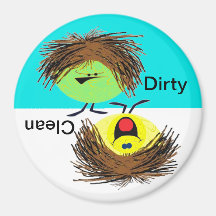 Smutsig eller ren diskmaskin