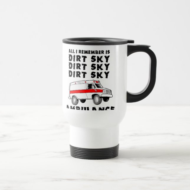 Smutsig Himmel Ambulans Motocross Cykel Rolig Mugg (Höger)