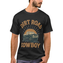 Smutsig Landsvägs Cowboy T-shirt – Rustik Western