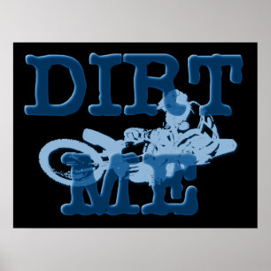 Smutsig Motocross Dirt Bike Affisch