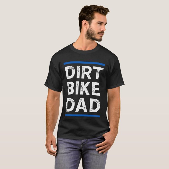 Smutsig motorcykelpappa t shirt (Hel framsida)