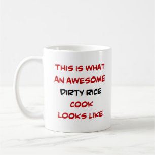 smutsig ris-kock, fantastisk kaffemugg