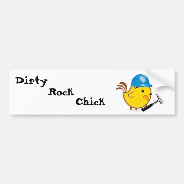Smutsig Rock-Chick Bildekal (Framsidan)