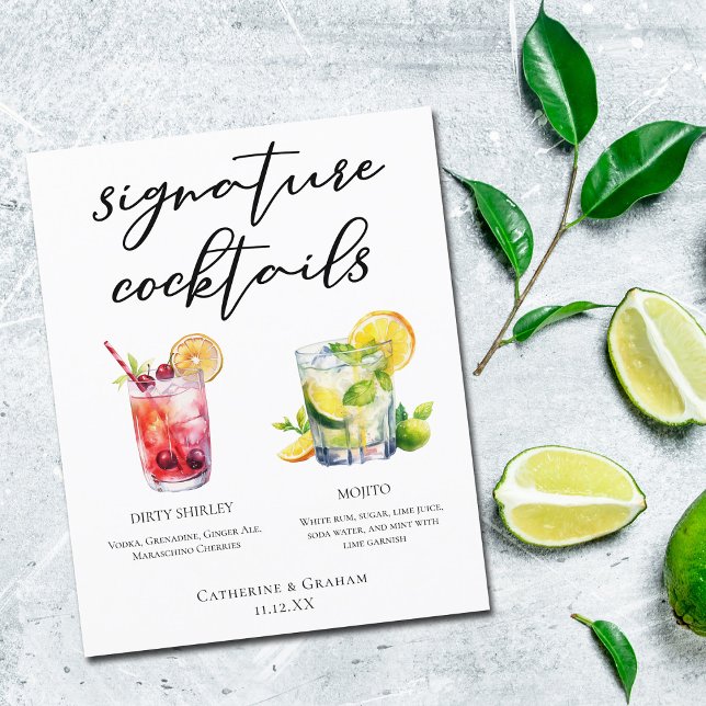 Smutsig Shirley Mojito Signaturdrinkar Meny (Skapare uppladdad)