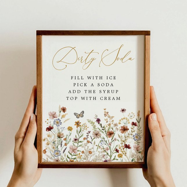 Smutsig Sodabar Boho Vildblomster Trädgård Blommor Poster (Skapare uppladdad)