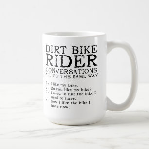Smutsiga cykelsamtal Rolig Motocross-mugg Kaffemugg