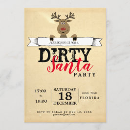 Smutsiga julklapp inbjudningar