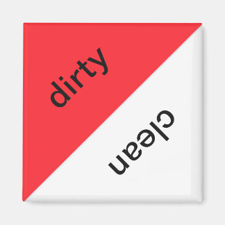 Smutsiga/rena diskmaskiner magnet