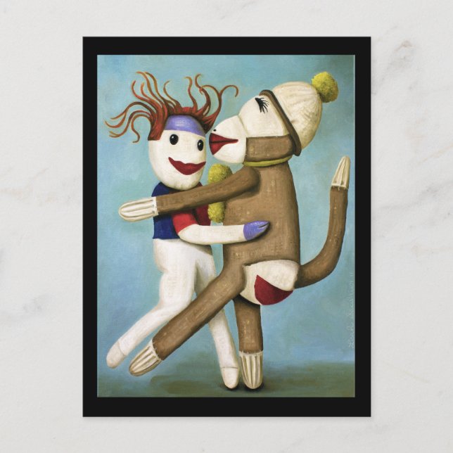 Smutsiga strumpor dansar tango vykort (Framsida)