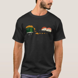 Smutsiga Uni roliga Sushi Tee Shirt