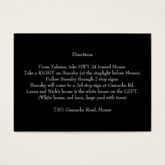 Smutsigt 30 30-riktningskort visitkort