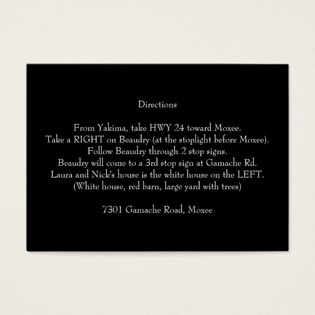 Smutsigt 30 30-riktningskort visitkort (Framsidan)