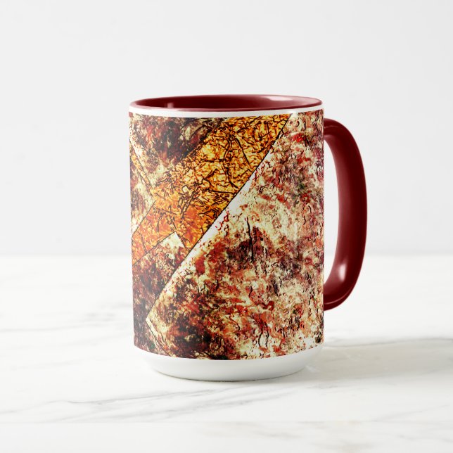 Smutsigt eller rostfritt oorganiserat lagrar på br mugg (Framsida höger)