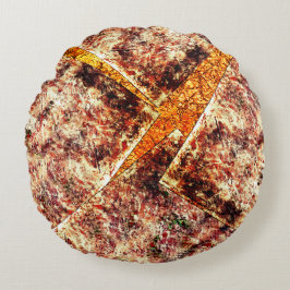 Smutsigt eller rostfritt oorganiserat lagrar på br rund kudde