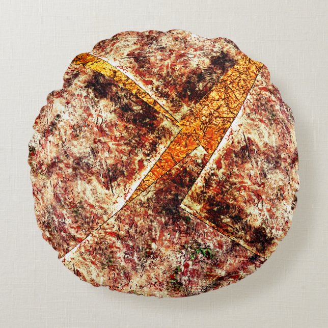 Smutsigt eller rostfritt oorganiserat lagrar på br rund kudde (Framsidan)