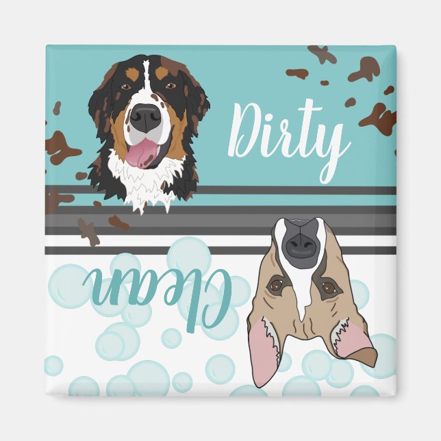 Smutsigt/rent magnet (Framsidan)