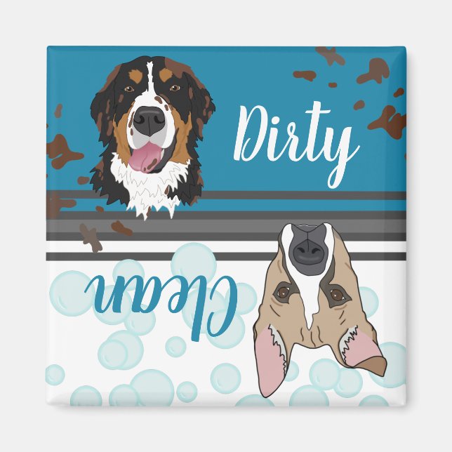 Smutsigt/rent magnet (Framsidan)