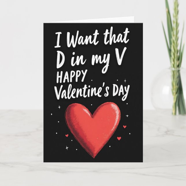Smutsigt Valentinskort med Naughty Twist Kort (Framsida)