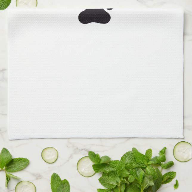 Smutsvovven räcker handduken kökshandduk (Vikta)