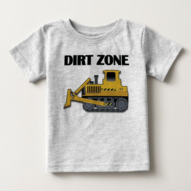 Smutszon (bulldozeren) - för Jersey för baby fin  Tee (Framsida)