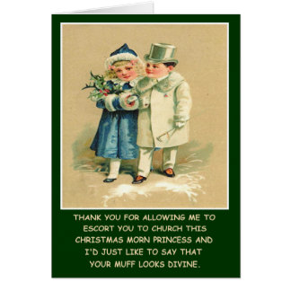 Smutty jul hälsningskort