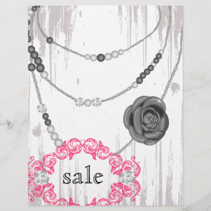 Smycken Flyer Rose halsband Grå Rosa