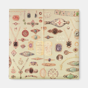 Smycken från "den Tiffany katalogen", 1890 Magnet