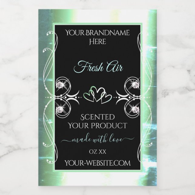 Smycken med flagga och svarta etiketter (Singel etikett)