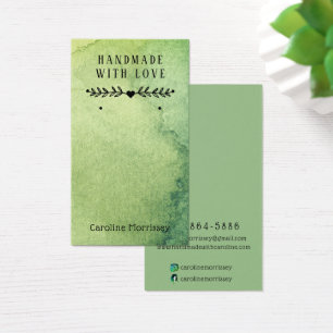 Smycken örhänge display watercolor kort