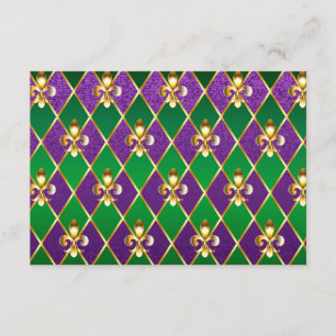 Smyckesbakgrund Mardi Gras Tilläggskort