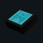 Smyckeskrin av turkos Butterfly<br><div class="desc">Designen kommer från originalteckningen.</div>