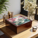 Smyckeskrin, japansk landskapslucka Stil Minnesask<br><div class="desc">En vacker japansk Oljemålning av ett hem vid floden,  Toile stil,  smyckeskrin. Produkten är anpassade,  sätt namn eller fras som du vill på den. Gör också en underbar keepy- eller vaktbox-gåva.</div>