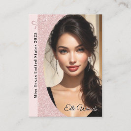 Smyckesplattform Presentkort | Rose Gold Glans Visitkort