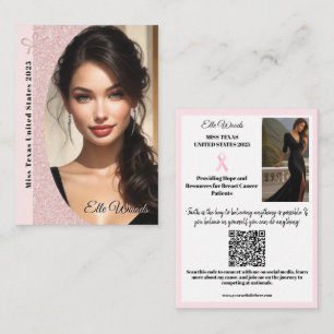 Smyckesplattform Presentkort Rose Gold Glans Visitkort