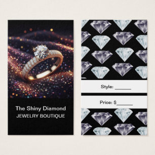 Smyckesprislappar Diamant Anpassade Prislappar Visitkort