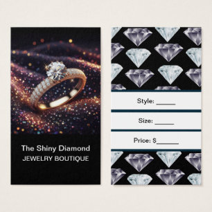 Smyckesprislappar Diamant Anpassade Prislappar Visitkort