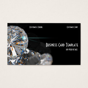 Smyckessten Rhinestone Diamanter Visitkort