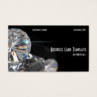 Smyckessten Rhinestone Diamanter Visitkort