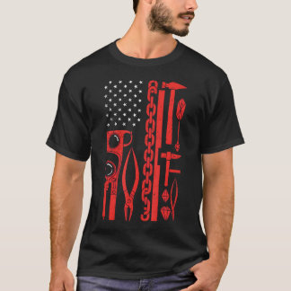 Smyckesverktyg Amerikansk flaggmakare Professionel T Shirt