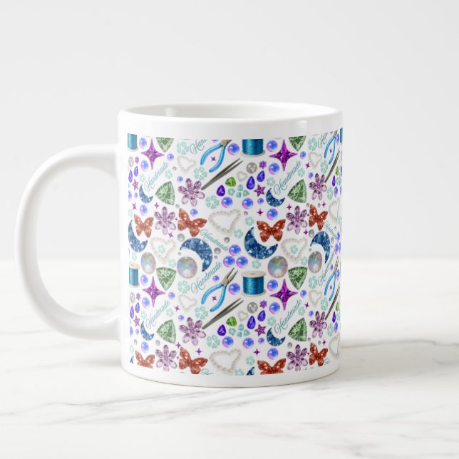 Smycketillverkning & Pärlor Presentkonstnär Jumbo Mugg (Vänster)